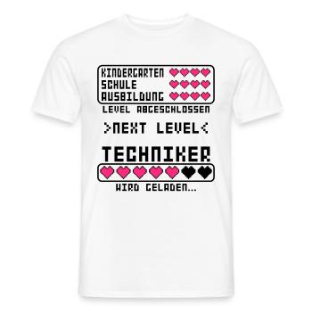angehende Techniker vor Ausbildung Beginn Start - Männer T-Shirt - Weiß - Vorne - AI Model Male 178 dark (178cm)