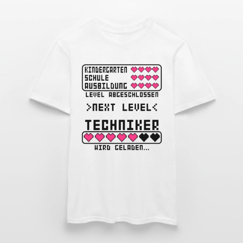 angehende Techniker vor Ausbildung Beginn Start Männer T-Shirt