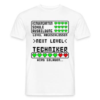 angehende Techniker vor Ausbildung Beginn Start - Männer T-Shirt - Weiß - Vorne - AI Model Male 178 dark (178cm)