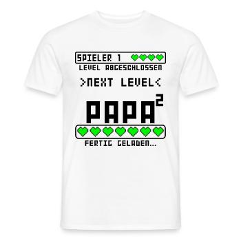 Geburt Arbeitskollege Kollege wird Papa Vater 2 - Männer T-Shirt - Weiß - Vorne - AI Model Male 178 dark (178cm)
