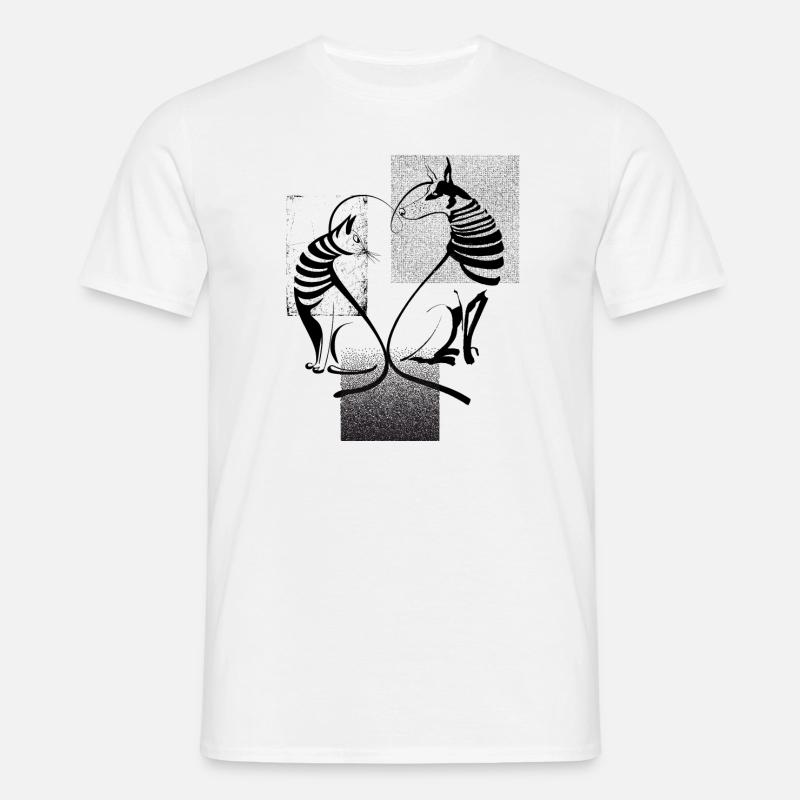 Haustier-Harmony-Design - Männer T-Shirt - Weiß
