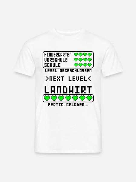 Landwirt Prüfung Ausbildung bestanden - Männer T-Shirt - Weiß