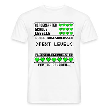 Fliesenleger Meister Fliesenlegermeister bestanden - Männer T-Shirt - Weiß - Vorne - AI Model Male 178 dark (178cm)