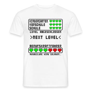 Berufsfahrer Lkw Fahrer Ausbildung Beginn für Baby - Männer T-Shirt - Weiß - Vorne - AI Model Male 178 dark (178cm)