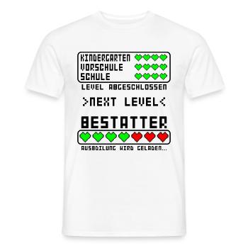 Bestatter vor der Ausbildung Beginn Baby Junge - Männer T-Shirt - Weiß - Vorne - AI Model Male 178 dark (178cm)