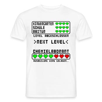 Chemielaborant Ausbildung Beginn für Baby Junge - Männer T-Shirt - Weiß - Vorne - AI Model Male 178 dark (178cm)