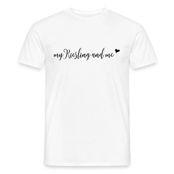 My Riesling and me - my Riesling and me - Men's T-Shirt - white - Front - AI Model Male 178 dark (178cm)