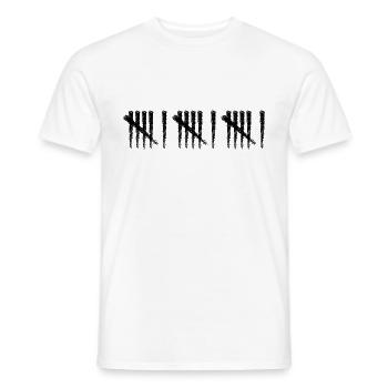 666 Schwarz - Männer T-Shirt - Weiß - Vorne - AI Model Male 178 dark (178cm)