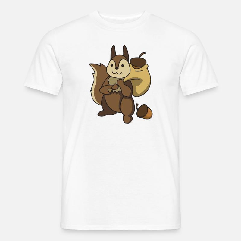 Eichhörnchen - Männer T-Shirt - Weiß