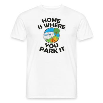 caravane - T-shirt homme - blanc - Devant - AI Model Male 178 dark (178cm)