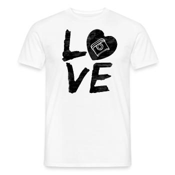 LOVE Piston - Men's T-Shirt - white - Front - AI Model Male 178 dark (178cm)