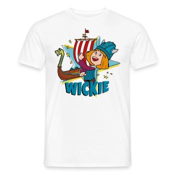 Vic le Viking Vikings - T-shirt homme - blanc - Devant - AI Model Male 178 dark (178cm)
