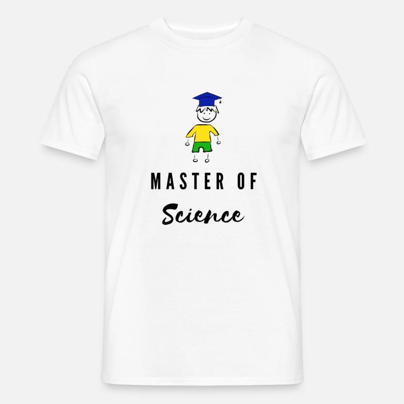 Master of Science Graduate University - Men’s T-shirt - white