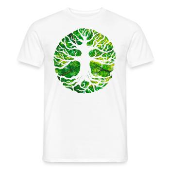 Yggdrasil von Svehen - Männer T-Shirt - Weiß - Vorne - AI Model Male 178 dark (178cm)