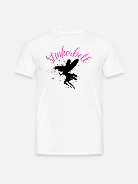 Stinkerbell fairy elf glitter dust funny saying - Men's T-Shirt - white
