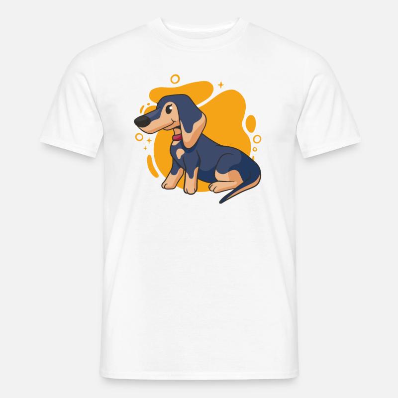 dachshund - Männer T-Shirt - Weiß
