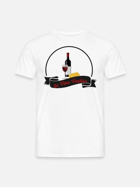 In vino Veritas - Männer T-Shirt - Weiß