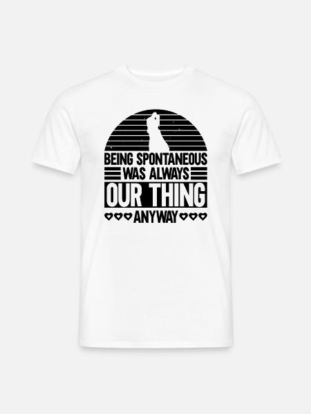 Braut Bräutigam Partneroutfit Hochzeit - Männer T-Shirt - Weiß