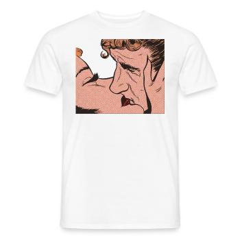 Baiser 02 - T-shirt homme - blanc - Devant - AI Model Male 178 dark (178cm)