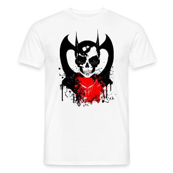 Vampire Zombie Girl - T-shirt homme - blanc - Devant - AI Model Male 178 dark (178cm)