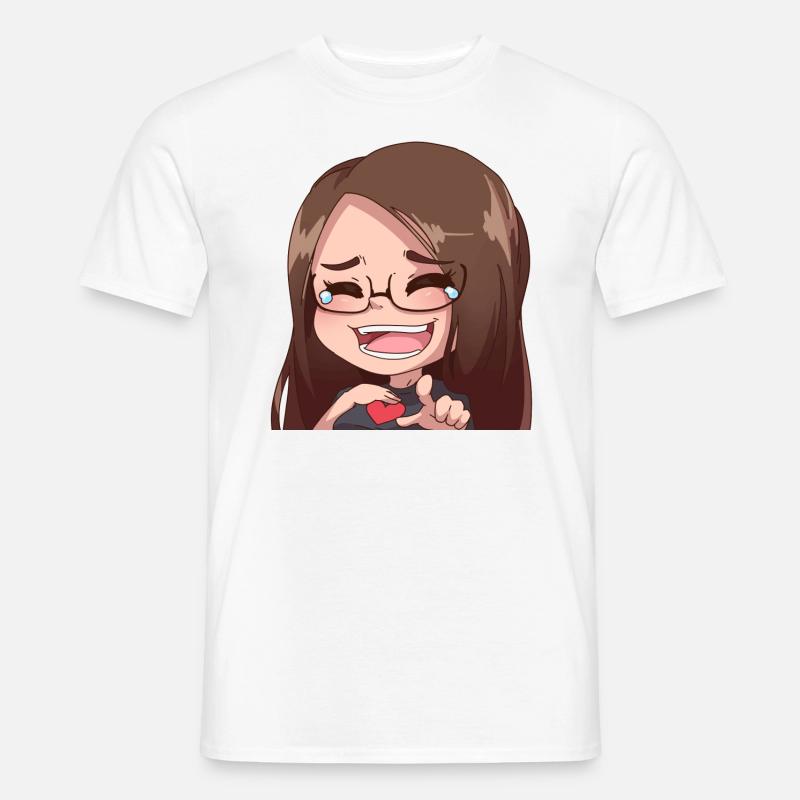 Lachende Lynn - Männer T-Shirt - Weiß