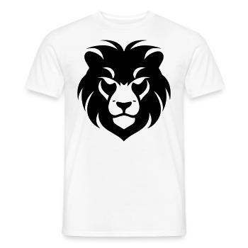 Felin jungle lion's head - Men's T-Shirt - white - Front - AI Model Male 178 dark (178cm)