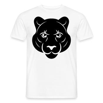 Panther's Head - Men's T-Shirt - white - Front - AI Model Male 178 dark (178cm)