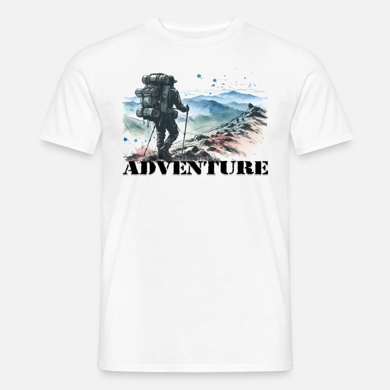 Adventure - Männer T-Shirt - Weiß