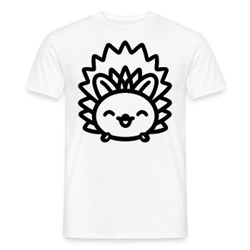 Igel - Männer T-Shirt - Weiß - Vorne - AI Model Male 178 dark (178cm)