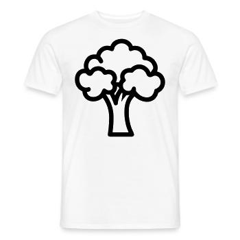 brocoli - T-shirt homme - blanc - Devant - AI Model Male 178 dark (178cm)
