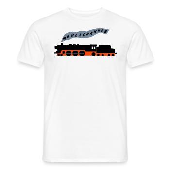 Modellbahner 2 - T-shirt homme - blanc - Devant - AI Model Male 178 dark (178cm)