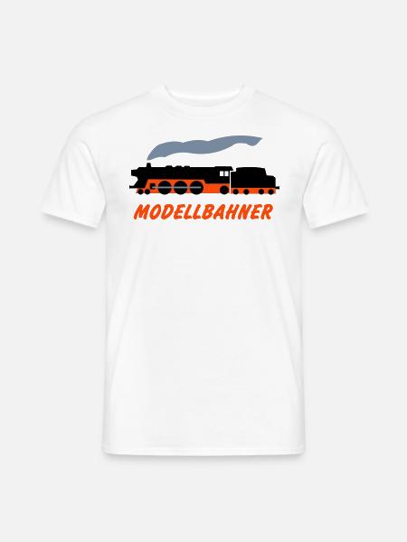 Modellbahner - Männer T-Shirt - Weiß