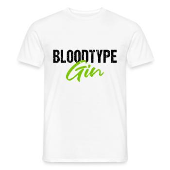 Bloodtype Gin Gin Lovers - Men's T-Shirt - white - Front - AI Model Male 178 dark (178cm)