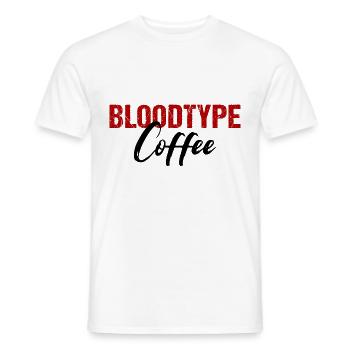 Bloodtype Coffee Kaffeeliebhaber - Männer T-Shirt - Weiß - Vorne - AI Model Male 178 dark (178cm)