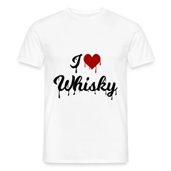 J'adore le whisky - T-shirt homme - blanc - Devant - AI Model Male 178 dark (178cm)