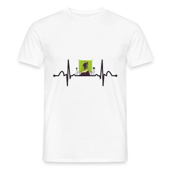 Actor Heartbeat - Men's T-Shirt - white - Front - AI Model Male 178 dark (178cm)