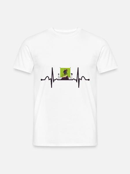 Actor Heartbeat - Men's T-Shirt - white