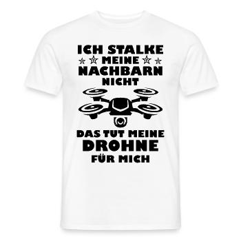 Drohne cooler Spruch Hobby Provokation Geschenk - Männer T-Shirt - Weiß - Vorne - AI Model Male 178 dark (178cm)