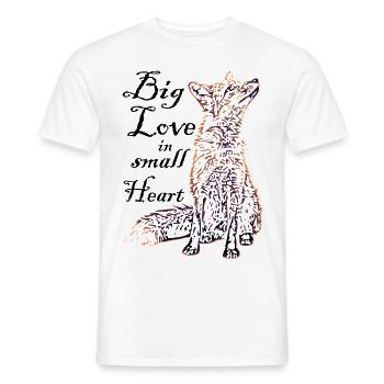 Kleiner Fuchs Mit Viel Liebe Im Herzen - Männer T-Shirt - Weiß - Vorne - AI Model Male 178 dark (178cm)
