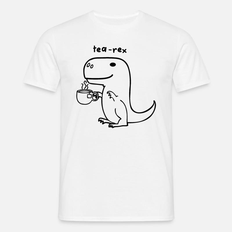tea rex - Men's T-Shirt - white