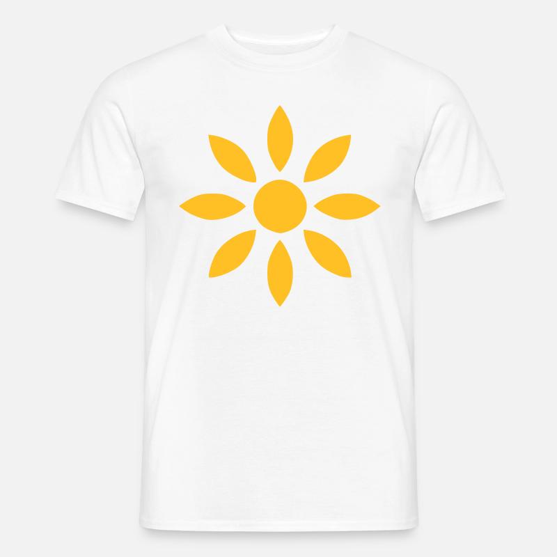 Blume - Männer T-Shirt - Weiß