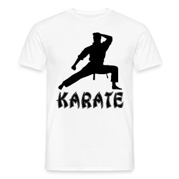 Karate - Männer T-Shirt - Weiß - Vorne - AI Model Male 178 dark (178cm)