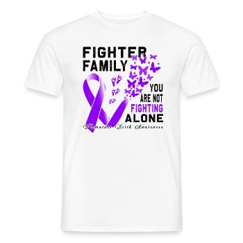 Arc violet conscient de la naissance prématurée - T-shirt homme - blanc - Devant - AI Model Male 178 dark (178cm)