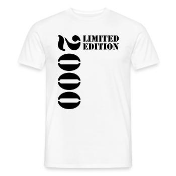 2000 Limited Edition Birthday Gift Wife Husband - Men's T-Shirt - white - Front - AI Model Male 178 dark (178cm)