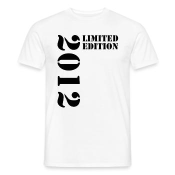 2012 Édition Limitée Anniversaire Cadeau Femme Mari - T-shirt homme - blanc - Devant - AI Model Male 178 dark (178cm)