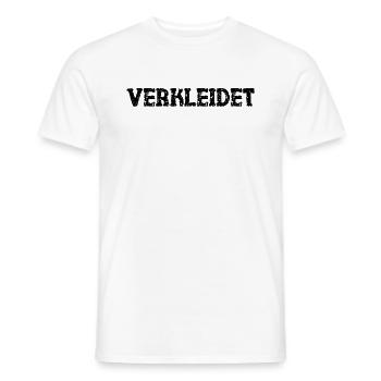 Verkleidet Kostüm Halloween Fasching Karneval Fun - Männer T-Shirt - Weiß - Vorne - AI Model Male 178 dark (178cm)