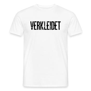 Verkleidet Kostüm Halloween Fasching Karneval Fun - Männer T-Shirt - Weiß - Vorne - AI Model Male 178 dark (178cm)