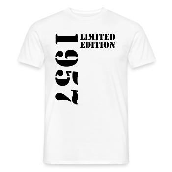 1957 édition limitée anniversaire cadeau femme mari - T-shirt homme - blanc - Devant - AI Model Male 178 dark (178cm)