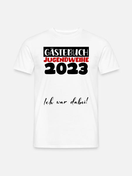 Jugendweihe 2023 Gästebuch Mädchen Jungen Fun Deko - Männer T-Shirt - Weiß