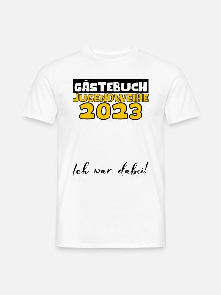 Jugendweihe 2023 Gästebuch Mädchen Jungen Fun Deko - Männer T-Shirt - Weiß
